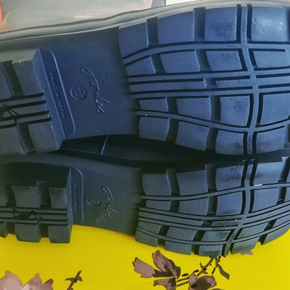 NWT Joules Womens Tall Rain Boots, French Navy Dogs, Size 6 - Picture 4 of 10